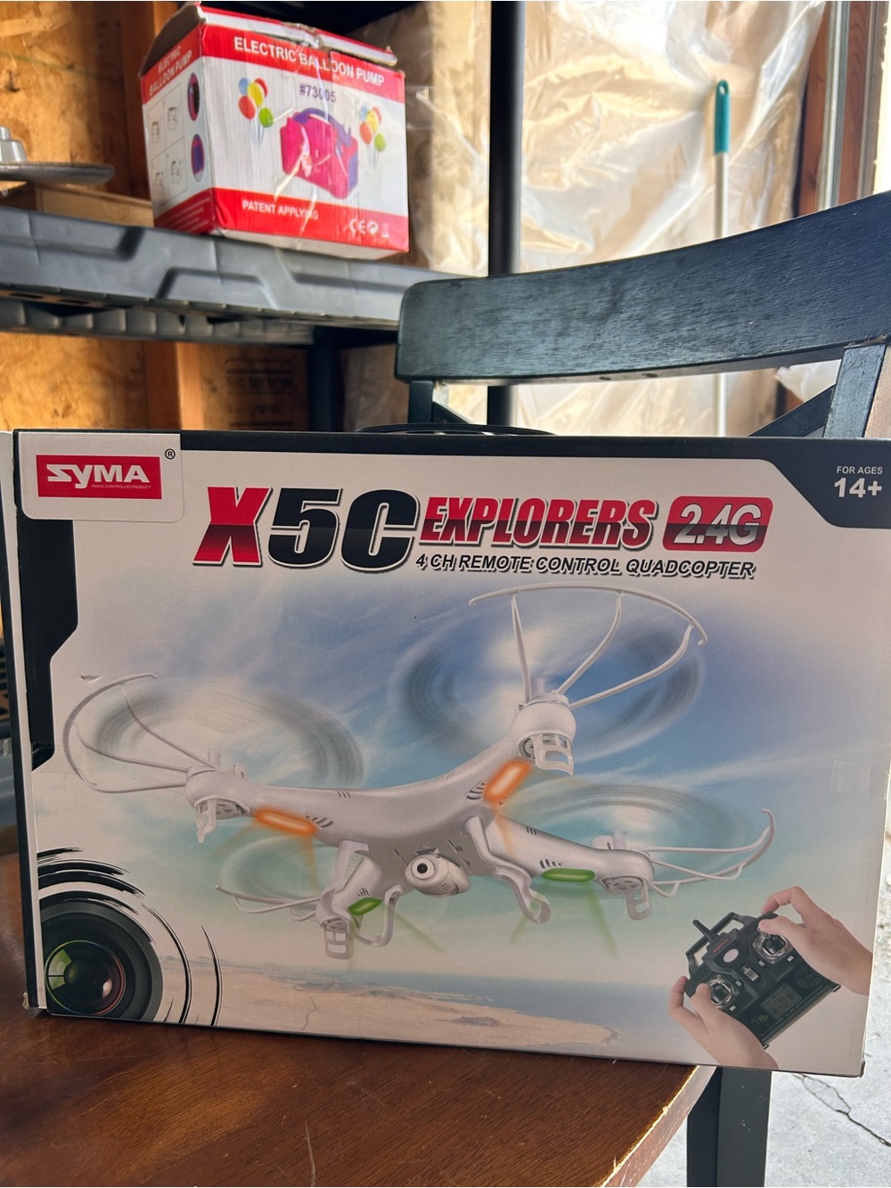 Syma X5C Explorers Quadcopter - White with Orange & Green Accents